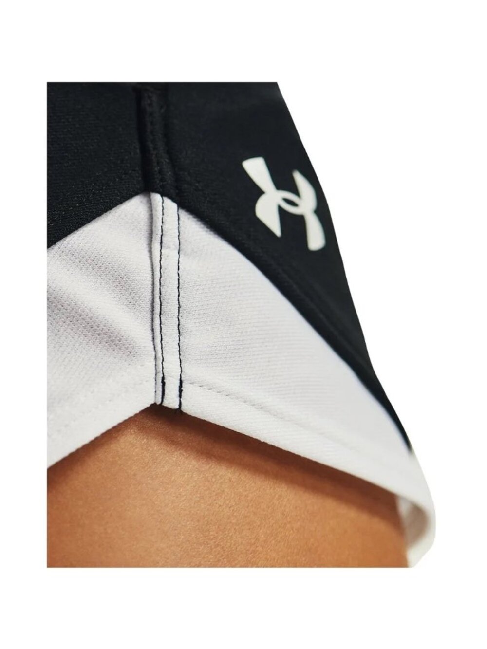 Under Armour Women Plus Size 3X Play Up Shorts 3.0 Black White - Picture 3 of 4